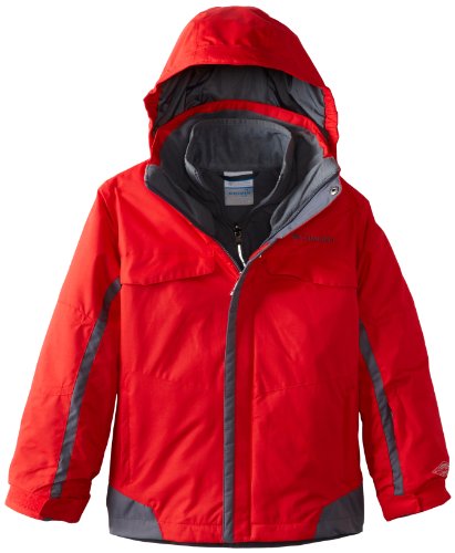 Columbia Boy's Bugaboo Interchange Jacket, Bright Red, Large