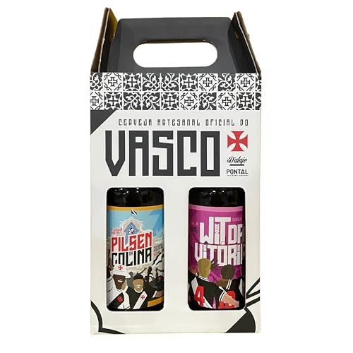Cervejaria Pontal, Kit Presente Vasco 2 Garrafas - Pilsen E Witbier 500ml