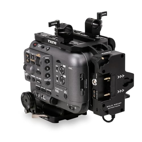 Image of Tilta Camera Cage Compatible with Sony FX6 - Advanced Kit - Gold Mount