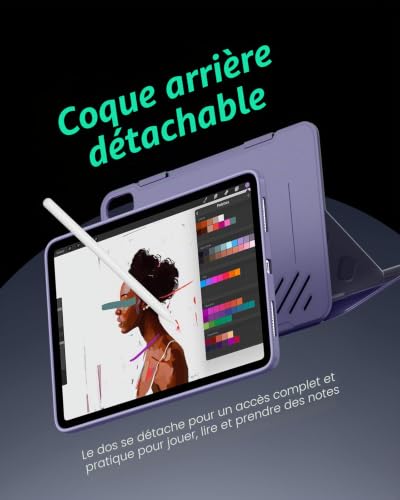 Coque iPad Air 11 et 5/4 ESR Shift avec support magnétique amovible et 9 angles réglables