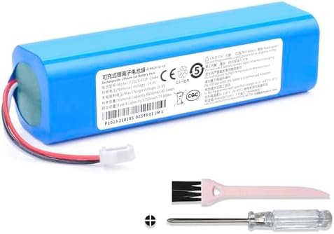 Batteria Li-ion 14.4V 5200mAh Per Proscenic M7 Pro, M8 Pro, Xiaomi Viomi S9, UONI V980 Max E Altri