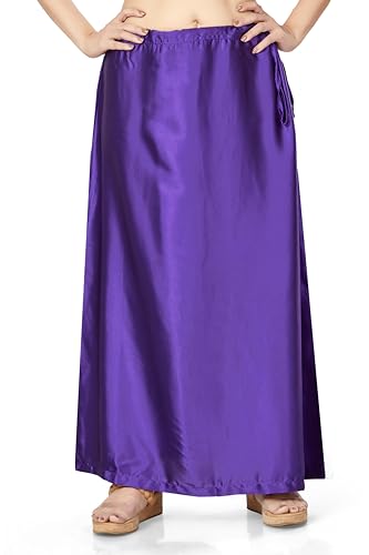 Image of Madhu Fashion Women's Satin Saree Petticoat Saree Underskirt