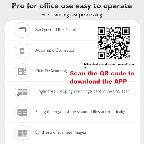 11MP Tragbar Dokumentkamera, Professioneller Buchscanner und Scanner, Dokumentscanner A3/A4 Dokumentenkamera Schneller Scanner, Größe Erfassen, OCR SCA-nner Visualizer für Windows & macOS Verfügbar