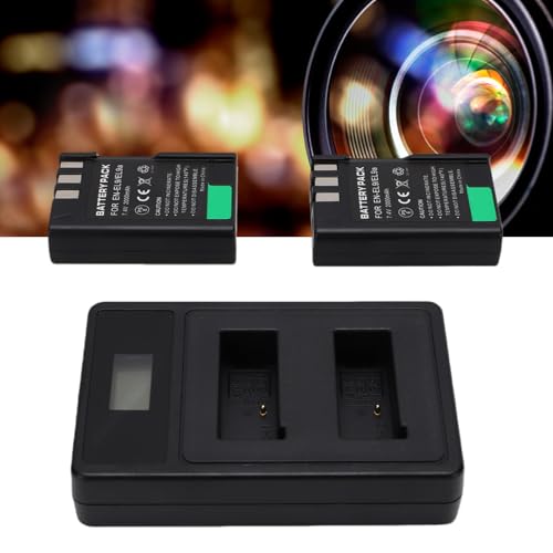 Baterías de repuesto para cámara D3000 y cargador de 2000 mAh portátil Fabater 3