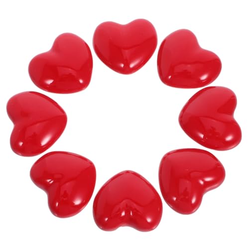 iplusmile 8個 セラミック製ハート形引き出しノブ 可愛い 部屋向け家具用ドレッサーやクローゼット取っ手 簡単取り付け可能で多用途対応