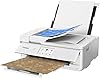 Canon PIXMA TS9521C All-in-One Wireless Crafting Photo Inkjet Printer, White - Print Scan Copy - 4.3" Touchscreen, 15 ipm, 4800 x 1200 dpi, Auto 2-Sided Printing, Bluetooth, SD Card Slot #1