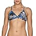 Arena Floral Allover Tie Back MaxLife Bikini Top, Navy - Multicolor, 34