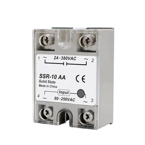 Relais statique SSR AC-AC 10A 24-380V pour chauffage industriel