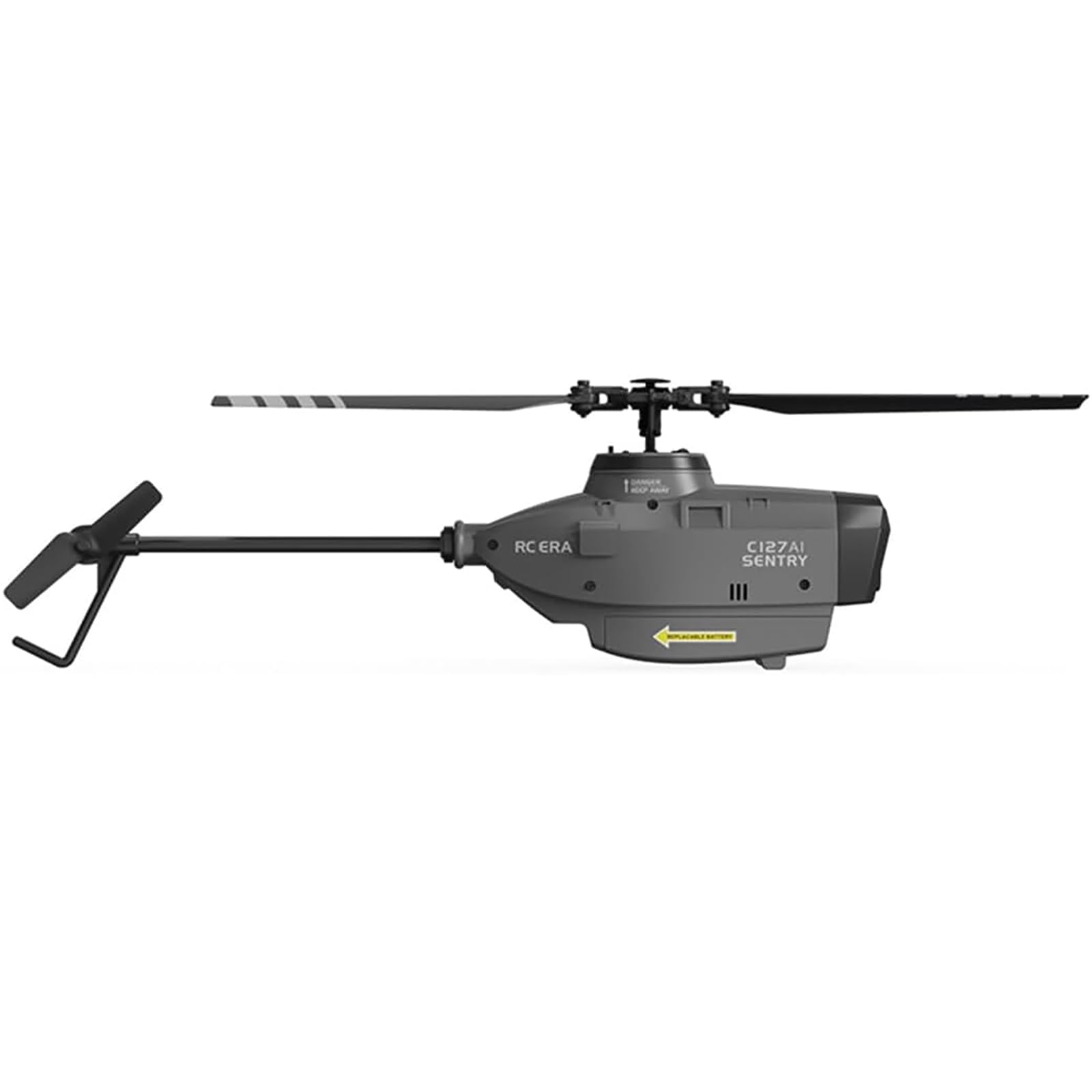 Helikopter RC C127AI z kamerą 1080P, model bezszczotkowego drona zwiadowczego 2.4G 4CH z jednym silnikiem, model samolotu z 6-osiowym żyroskopem, wersja RTF,Black