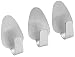 Produktbild FACKELMANN Klebehaken oval 2cm 3 Stück aus Edelstahl, Silber, 2 x 1 x 1 cm
