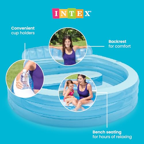 Best Intex Round Family Lounge Inflatable Pool for Kids and Adults - Image 4