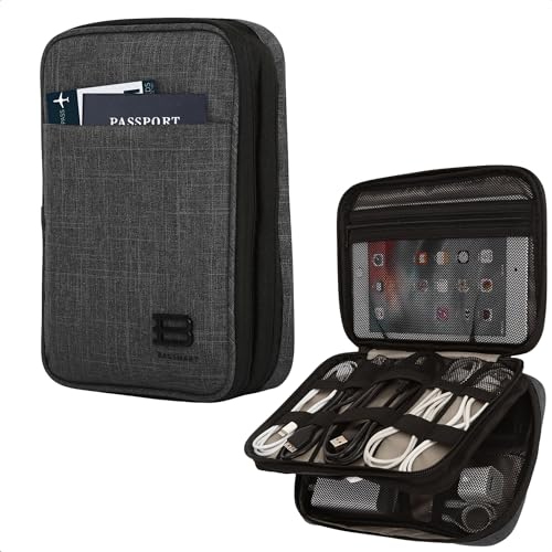 BAGSMART Electronic Organizer,Travel Cable Organizer,Double Layer Electronics Accessories Bag for...