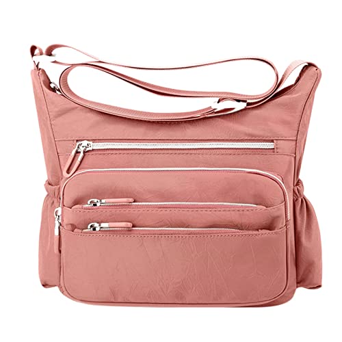 Genérico Bandolera Hombre Cuero Genuino Mujeres Multibolsillos Bolso de hombro para señoras Bolso para el uso diario Billetera Clip Billetes Para, Pk2., Talla única