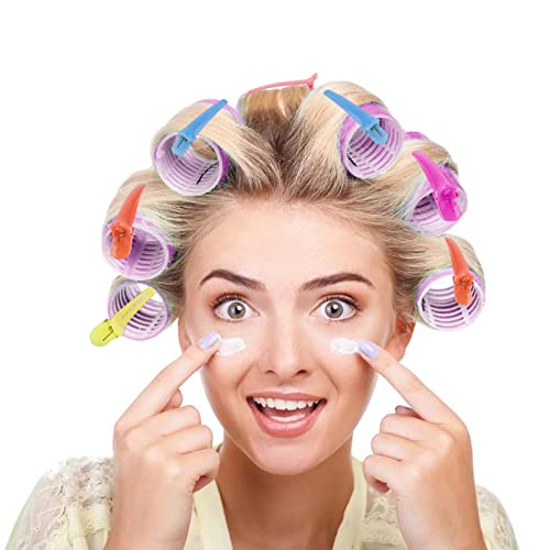 Rollers Hair Curlers For Long Hair, 33 Pcs Self Grip Hair Rollers Set, 25 Mm, 30 Mm, 44 Mm Curling Rollers For Fine Thin Hair, Hair Styling Tools Rollers For Black Hair #TOP6