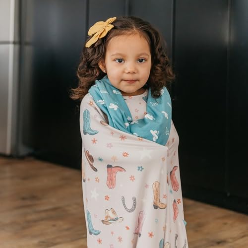Image of Copper Pearl Jumbo 3-Layer Baby Blanket: Soft Baby Quilts for Boys and Girls | Breathable, Cozy, Toddler Blanket | Baby Quilt for Newborns | 46x46 Premium Polyester /Rayon | Cheyenne