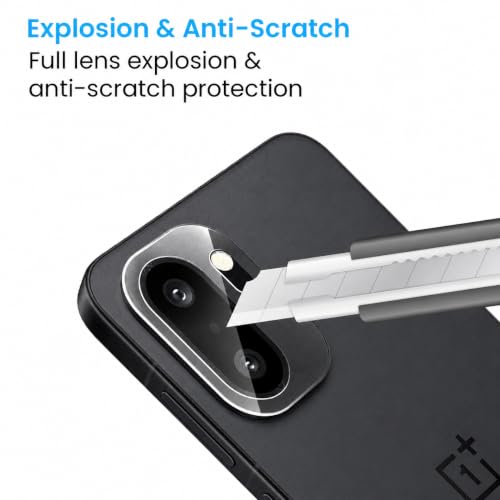 Image of ArmourPro Premium Camera Lens Protector Tempered Glass Compatible for OnePlus 15R With Edge To Edge Camera Coverage| Crystal Clear
