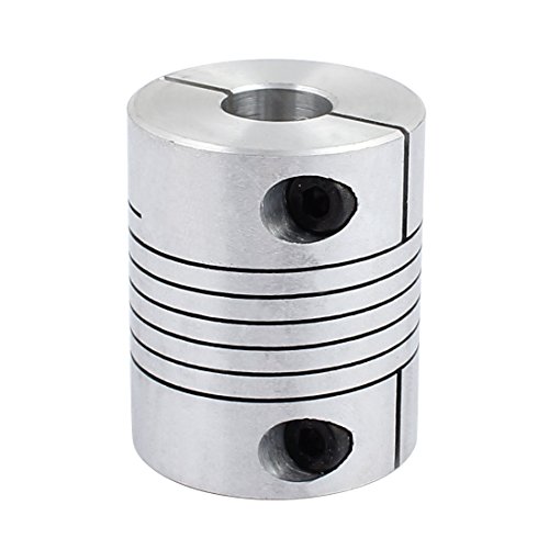 Aexit Motor Shaft Electrical equipment 15mm to 12mm Joint Helical Beam Coupler Coupling 32mm Dia 40mm Length