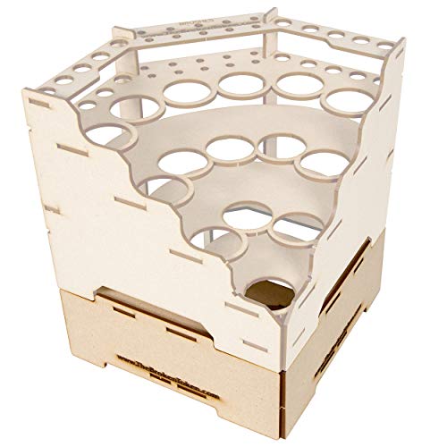 Image of The Broken Token Modular Paint Rack - 90 Wedge Riser for Modular Paint Racks - Customize Your Setup, Reach Your Bottles, Brushes and Pots with Easy Organization & Access