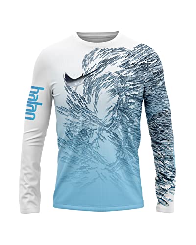 Made in USA Fishing Shirts for Men Long Sleeve Lightweight Dri Fit UPF 40+ Sun Protection Quick Dry Running Hiking Tshirts