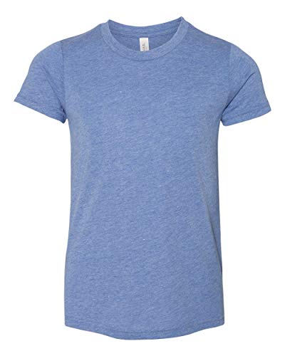 Bella Canvas - Youth Triblend Tee - 3413Y - M - Blue Triblend