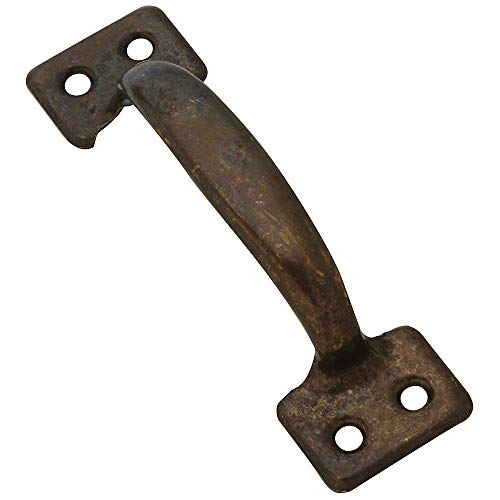 National Mfg/Spectrum Brands Hhi N164-848 Window Sash Lift, Bar-Type, Antique Brass Finish, 4-In. - Quantity 5