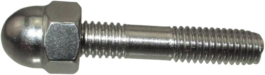 M6 X 35mm Engine Exhaust Stud Domed Nut Compatible With Motorcycle Pit Bike ATV Quad Go Kart