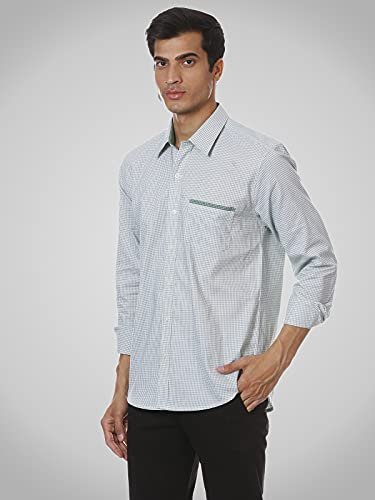 Image of SHIRT THEORY Blue Check Cotton Full Sleeves Casual Shirt for Men II Premium Cotton Shirt II Stylish Shirt for Men II Exclusive Men Casual Shirt II Luxury Shirts ||