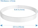 2 Pcs Gasket Replacement Parts White Rubber Seal O-Ring for Nutri Ninja Blender with Auto-iQ BL450C BL451C BL481C BL494C BL641C & BN400C BN751C BN750C BN801C BN805CCO CT680SSCCO (Φ 3.9in)