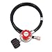 KIBOW 0~30PSI High Pressure Adjustable Propane Regulator with 4FT Hose-Type 1(QCC 1) Connection-CSA Certified