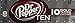 Dr. Pepper TEN soda pop, 12-pack fridge pack, 12-ounce cans