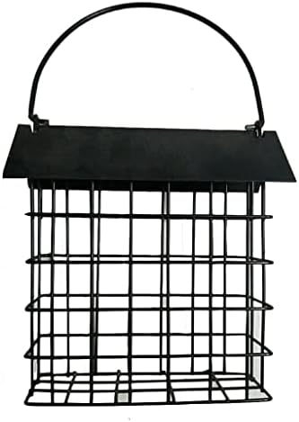 ZAIZAI Bloque de Pan Cuadrado Alimentador de Aves al Aire Libre Aves Alimento de Aves Aireado Alimentador Pájaro Casa Alimentador de Aves Pájaro con Techo Cuadrado (Color : A, Size : One Size)