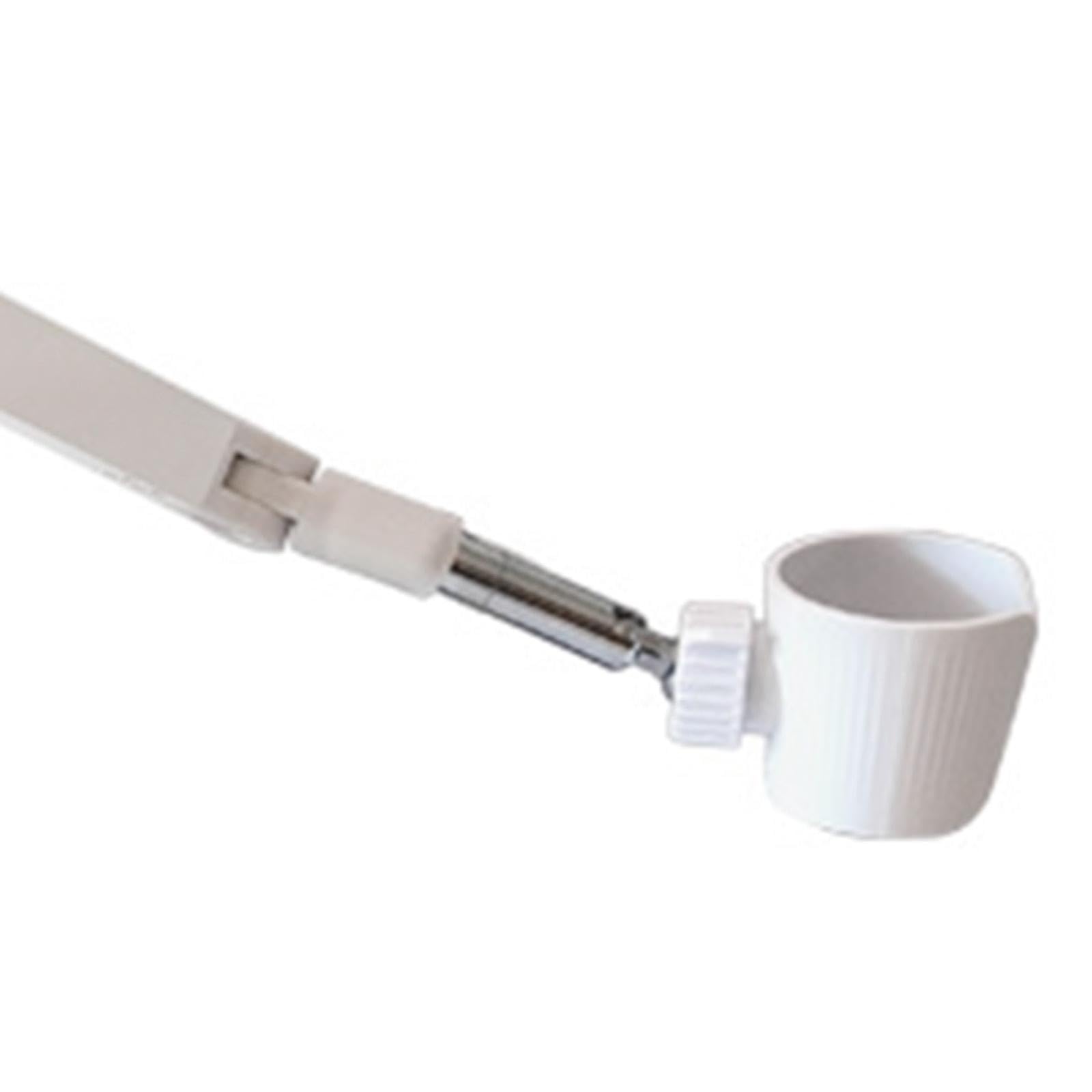 harayaa Soporte para el secador de Cabello Rack de secador de Cabello Ajustable montado en la Pared para el baño de baño, Brazo Largo Blanco
