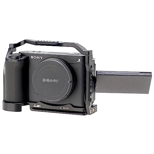 Image of Foto4easy zv-e1 cage for Sony ZV-E1 Camera,Quick Release Plate for Arca-Swiss,1 /4 inch & 3 /8 inch Screw Holes and NATO Rail for Camera Accessories