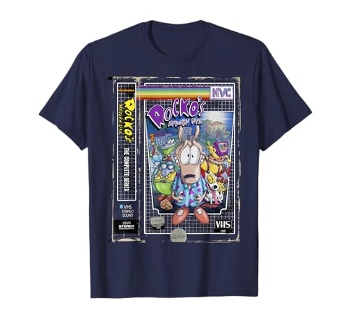 Nickelodeon Rocko's Modern Life Vintage VHS Poster T-Shirt