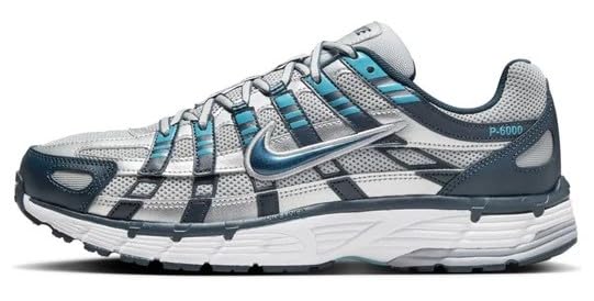 Nike P-6000 Men's Shoes (CD6404-402, Armory Navy/Flat Silver/White/Metallic Silver) Size 8
