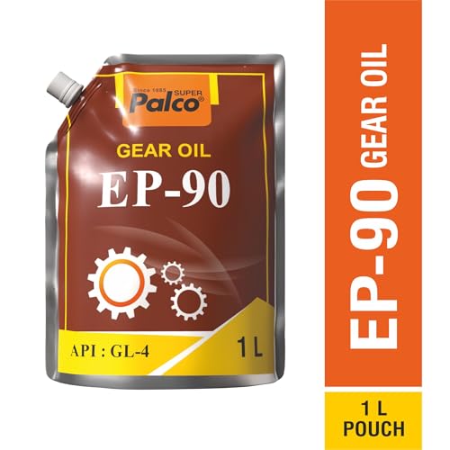 Image of PALCO EP-90 Gear Oil 1 Litre Pouch (Pack of 1) API GL-4 High Performance Extreme Pressure Lubricant for Smooth Gear Shifting Long Drain Interval Thermal Stability Gear Protection for Bevel Gear System