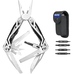 Multitool Pliers, 21-in-1 Stainless Steel Multi tool with Screwdriver, Bottle Opener, Nylon Sheath, Safety Locking Tool set Multitool Pliers 21 in 1 Stainless Steel Multi tool with Screwdriver Bottle Opener Nylon Sheath Safety Locking Tool set