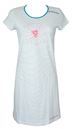 Chemise de nuit Ragno manches courtes coton femme nuit été
