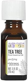 Aura Cacia 100% Pure Tea Tree Essential Oil | GC/MS Tested for Purity | 15 ml (0.5 fl. oz.) | Melaleuca alternifolia