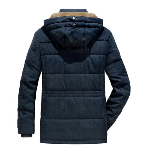 Manteau militaire coupe-vent doublé peluche FGRID veste cargo chaude XXL à plusieurs poches - 3