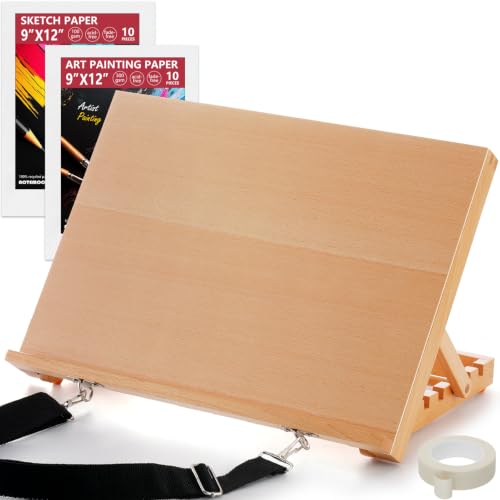 Tabletop Easel for Painting with Art Supplies
