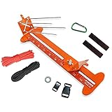AUTOECHO Fist Jig and Paracord Jig Bracelet Maker Herramientas Paracord - Longitud Ajustable Herramienta para Hacer Manualidades Tejido Metal Accesorios Acero sólido, 41x38x12cm