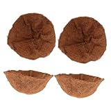 Doublure de : la doublure en noix de étroitement tissée comporte de nombreux petits pores qui maintiennent le sol en place et permettent à l'excès d'eau de s'écouler sans le dessécher, doublures pour paniers suspendus