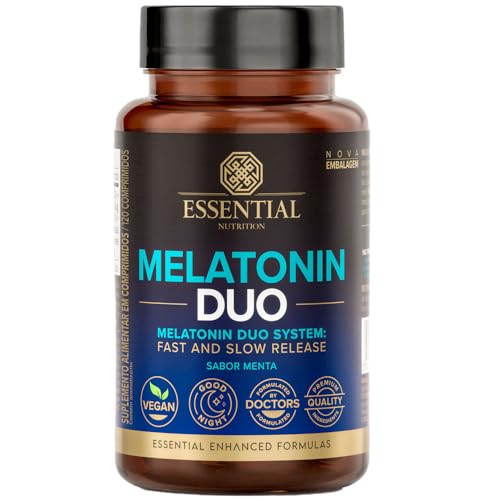 Melatonina Duo 120Caps sabor Menta - Essential Nutrition