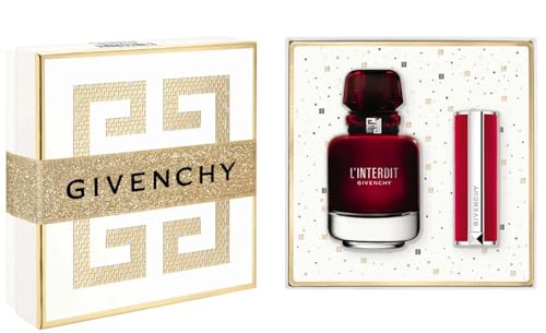 Image of LInterdit by Givenchy for Women - 2 Pc Gift Set 1.7oz EDP Rouge Spray, 0.11oz Deep velvet Lipstick