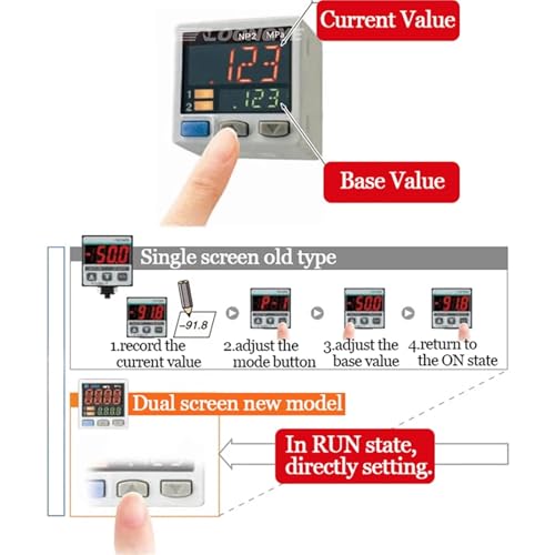 Manómetro digital ISE30A con interruptor de sensor de vacío ZSE30A y controlador 6