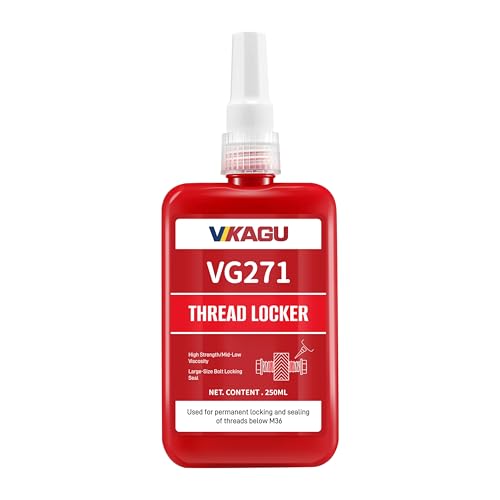 Image of 271 Red High Strength Threadlocker- 8.45Oz /250ml High Cost-Performance Ratio - Medium Viscosity Glue,Easy Infiltrated Thread Lock - Permanent Adhesive for Bolts & Nuts - Quick Cure Formula