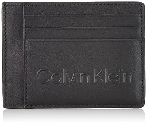 Calvin Klein Set da uomo ID CARDHOLDER K50K509971 Portafogli, Nero (Ck Black), OS, Nero (Ck Black), Taglia unica