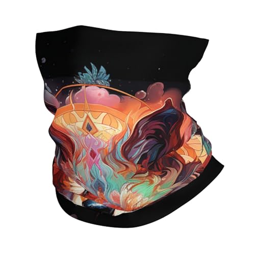 Wolf Moon Phase Galaxy Space Boho Cool Cuello Tubular Cubrebocas Balaclava Bandana para Mujeres y Hombres Pañuelo para Motociclismo Ciclismo Esquí Fiesta miniatura 1