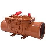 Bouchon anti-retour DN110 avec double clapet anti-retour Antiretour, tuyau DN 100/110 mm